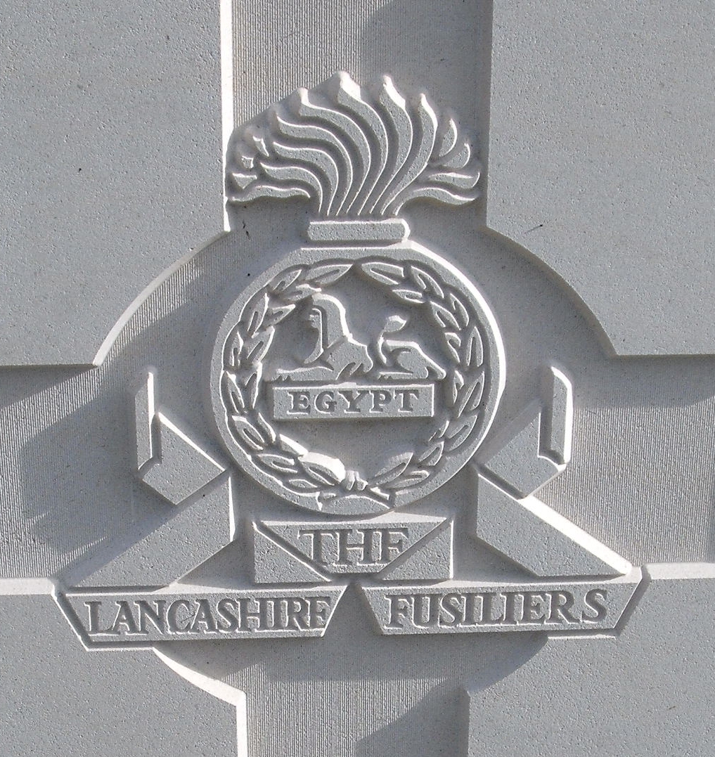 Cap badge of the Lancashire Fusiliers