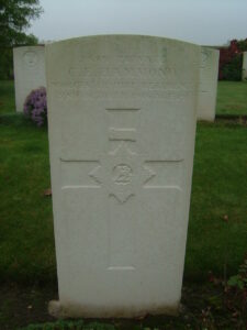 Charles Hammonds Grave at Pont du Hem Cemetery
