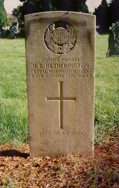 Private Hetherington's grave