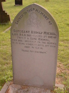 Rudolf Michel's headstone