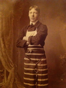 Walter Hart in 1912, working in the family business