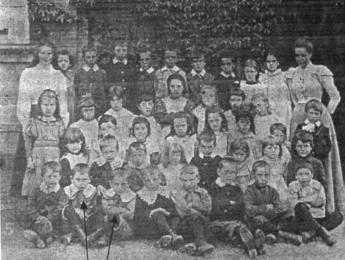Photograph of Cecil and Albert's class at Cowleigh Schoo