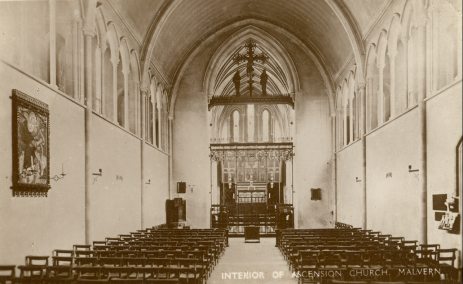 Interior of the Church of the Ascension, the organ loft is directly above from where this picture is taken.